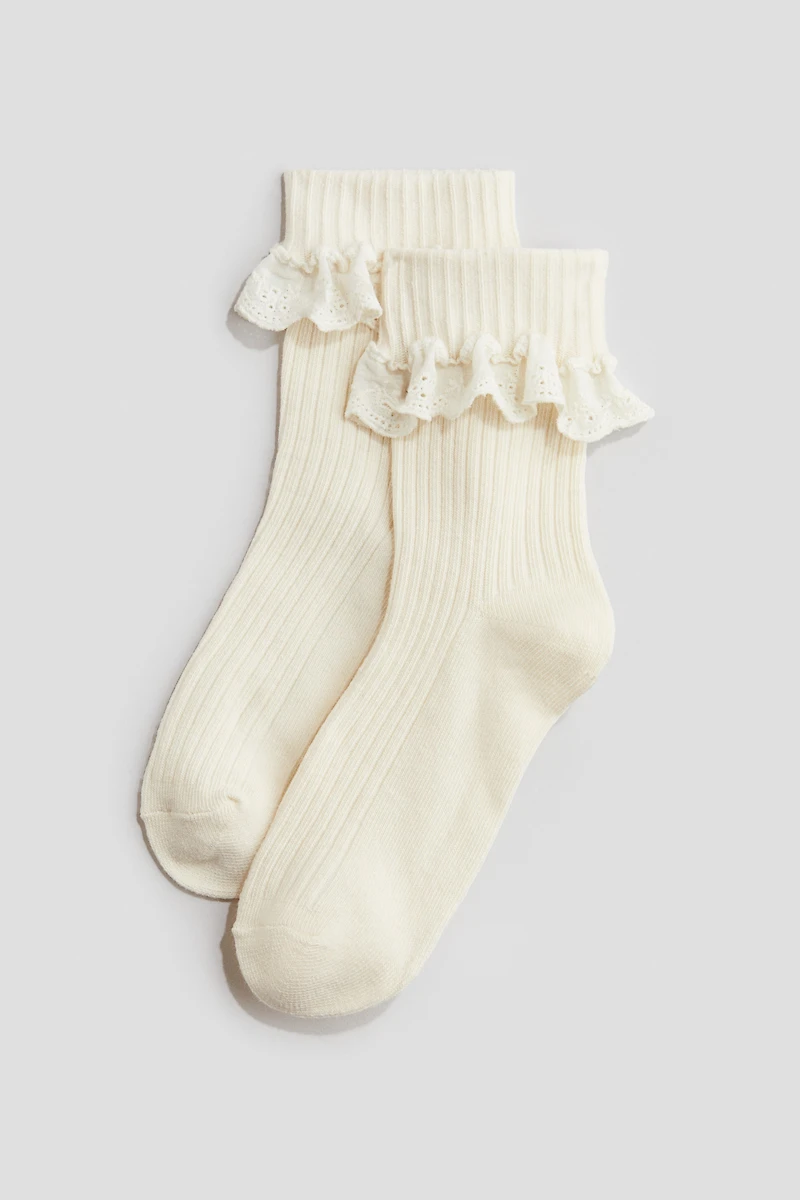 3-pack Socks with Overlocked Trim