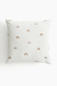 Housse de coussin imprimée en coton