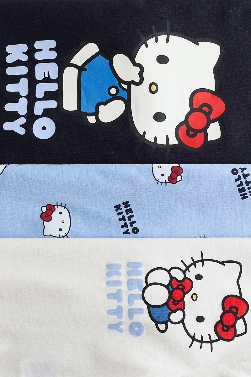 3-pack Printed Jersey Tops