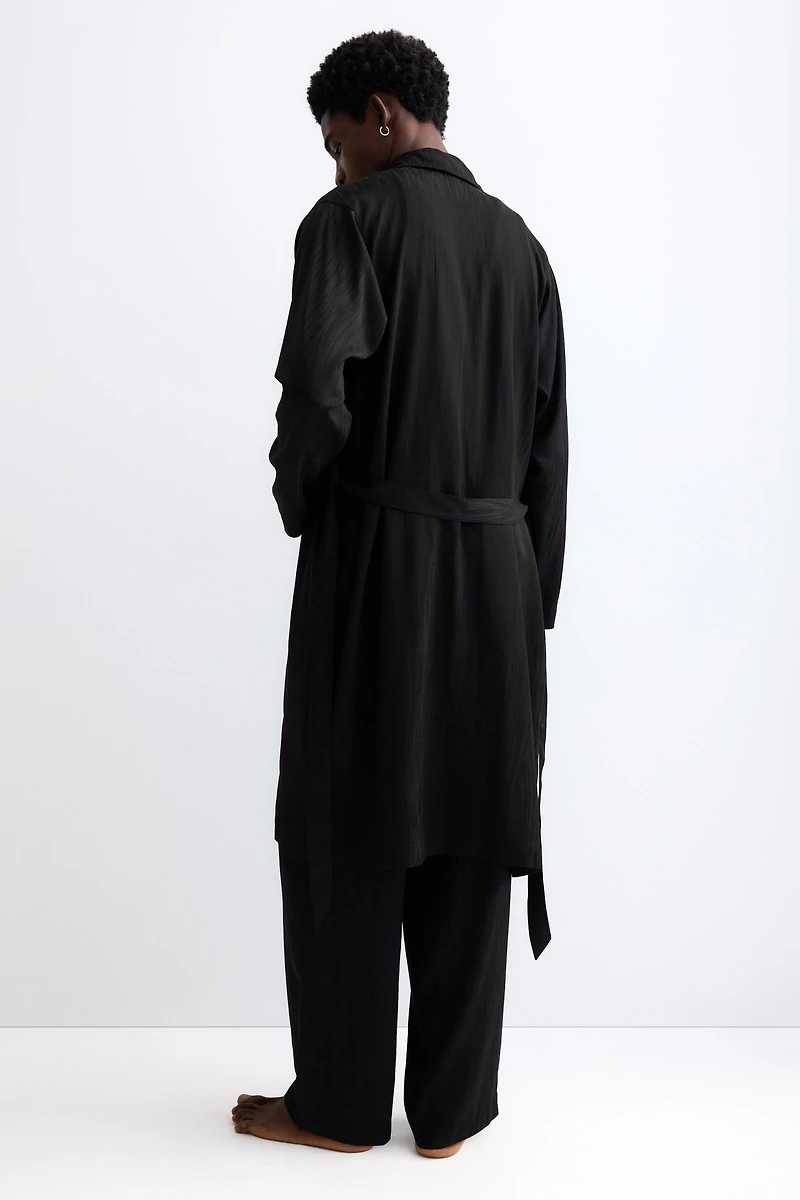 Jacquard-Weave Robe