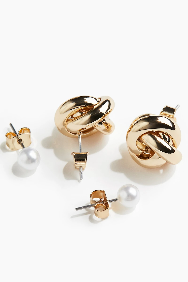 2 Pairs Stud Earrings