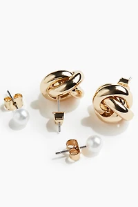 2 Pairs Stud Earrings