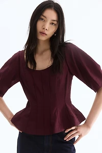 Blouse à encolure dégagée