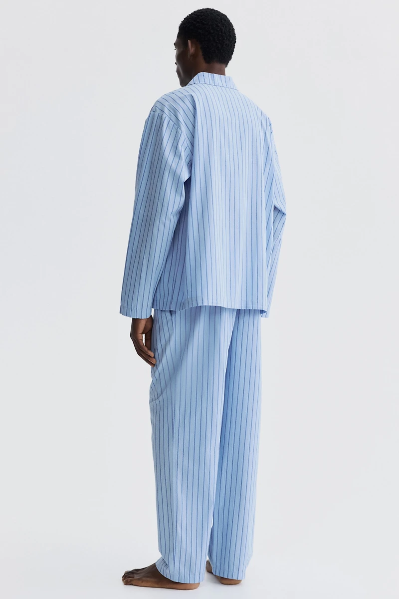 Chemise et pantalon de pyjama en popeline