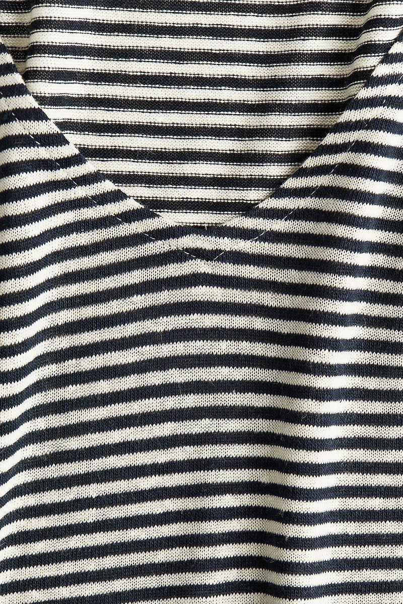 Linen-blend T-shirt