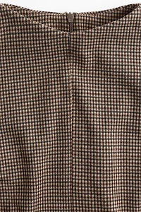 Stand-Up Collar Mini Dress