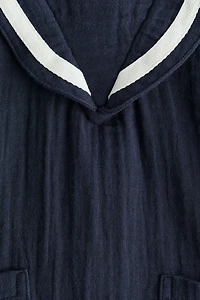 Muslin Sailor Romper Suit