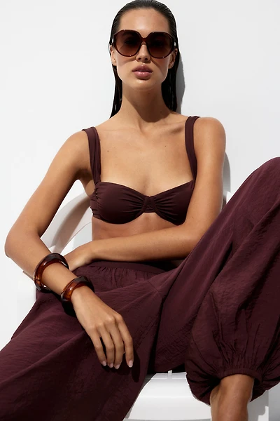 Balloon-Leg Beach Pants