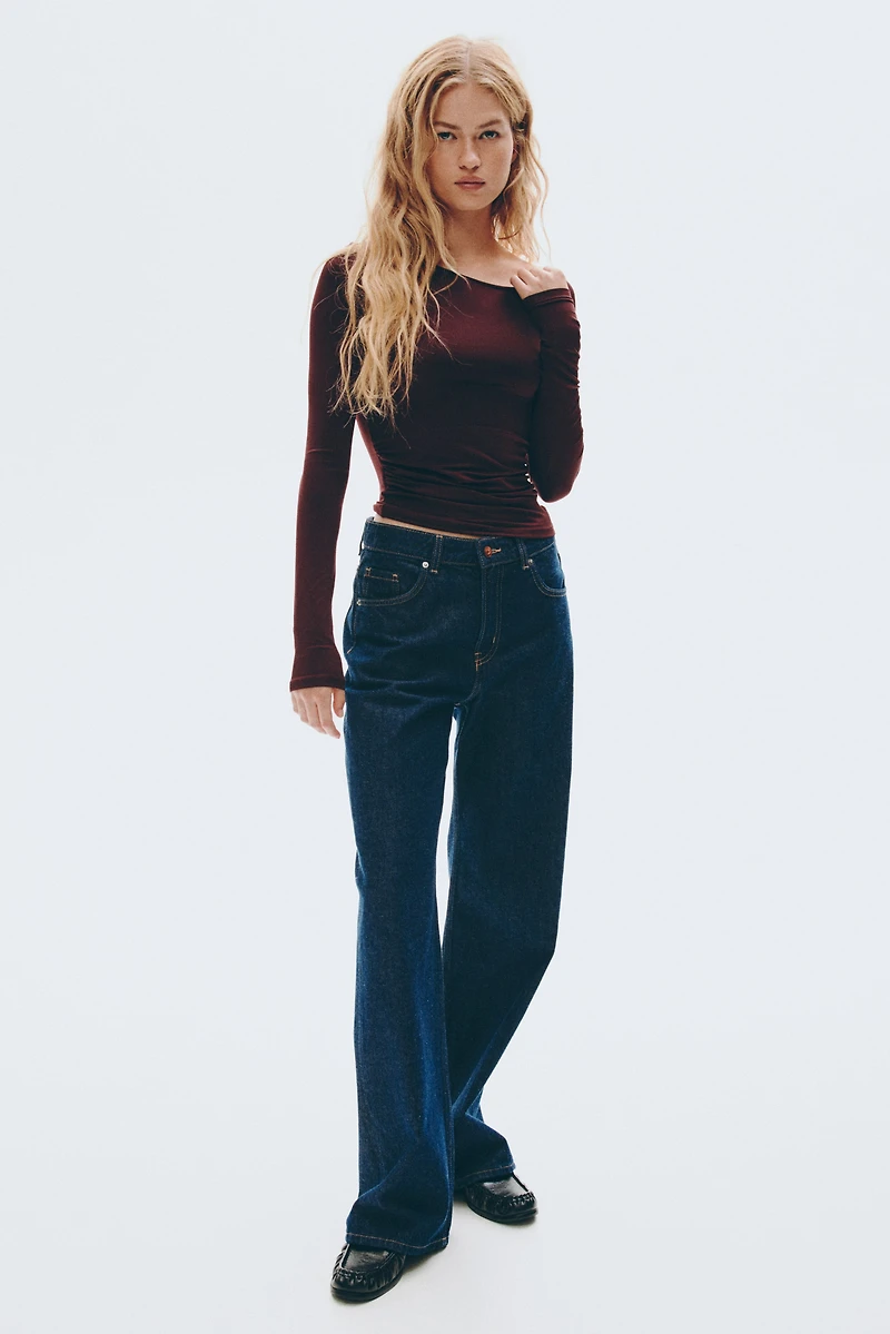 Draped One-Shoulder Top