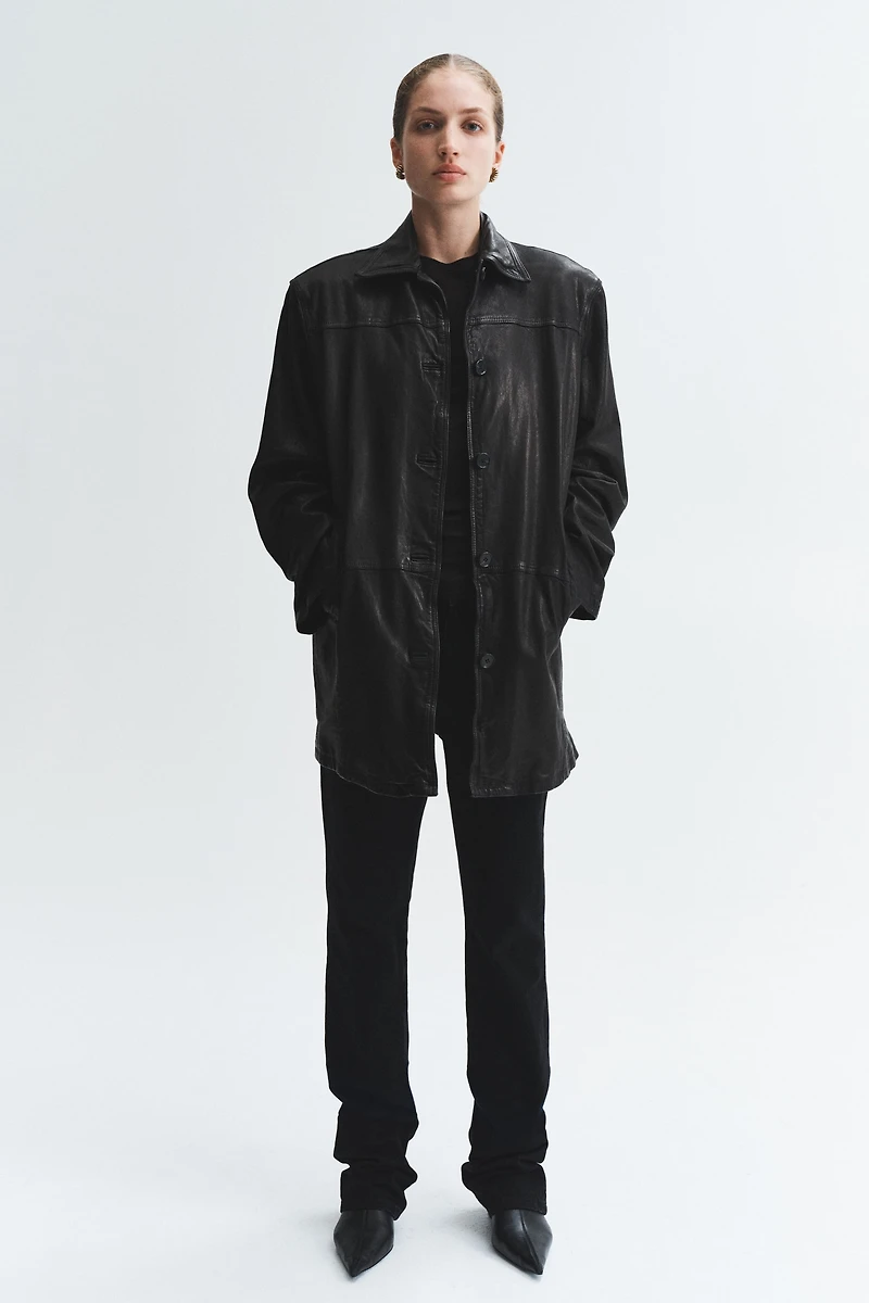Manteau en cuir