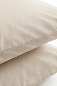 Lot de 2 taies d'oreiller en coton