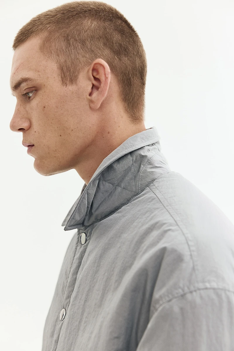 Relaxed-Fit Padded Nylon Overshirt