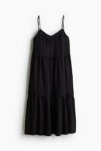 Dress with Tie Shoulder Straps