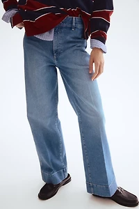 Jean large taille haute