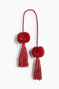 Décoration de sac avec gland en paille