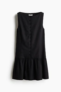 Linen-Blend Dress