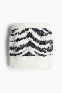 Minijupe en tricot duveteux