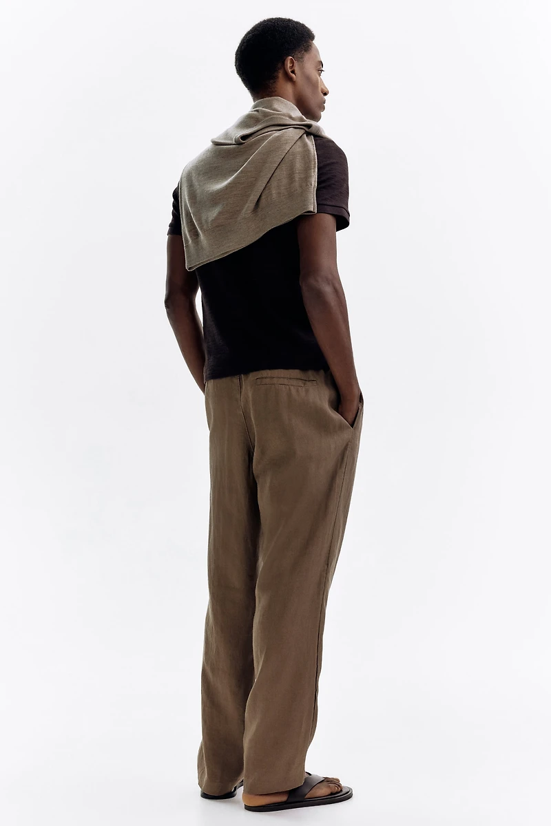 Regular-Fit Linen Pants