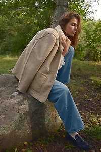 Jean tonneau taille haute