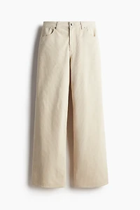 Pantalon large en velours côtelé