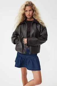 Veste avec col en polar