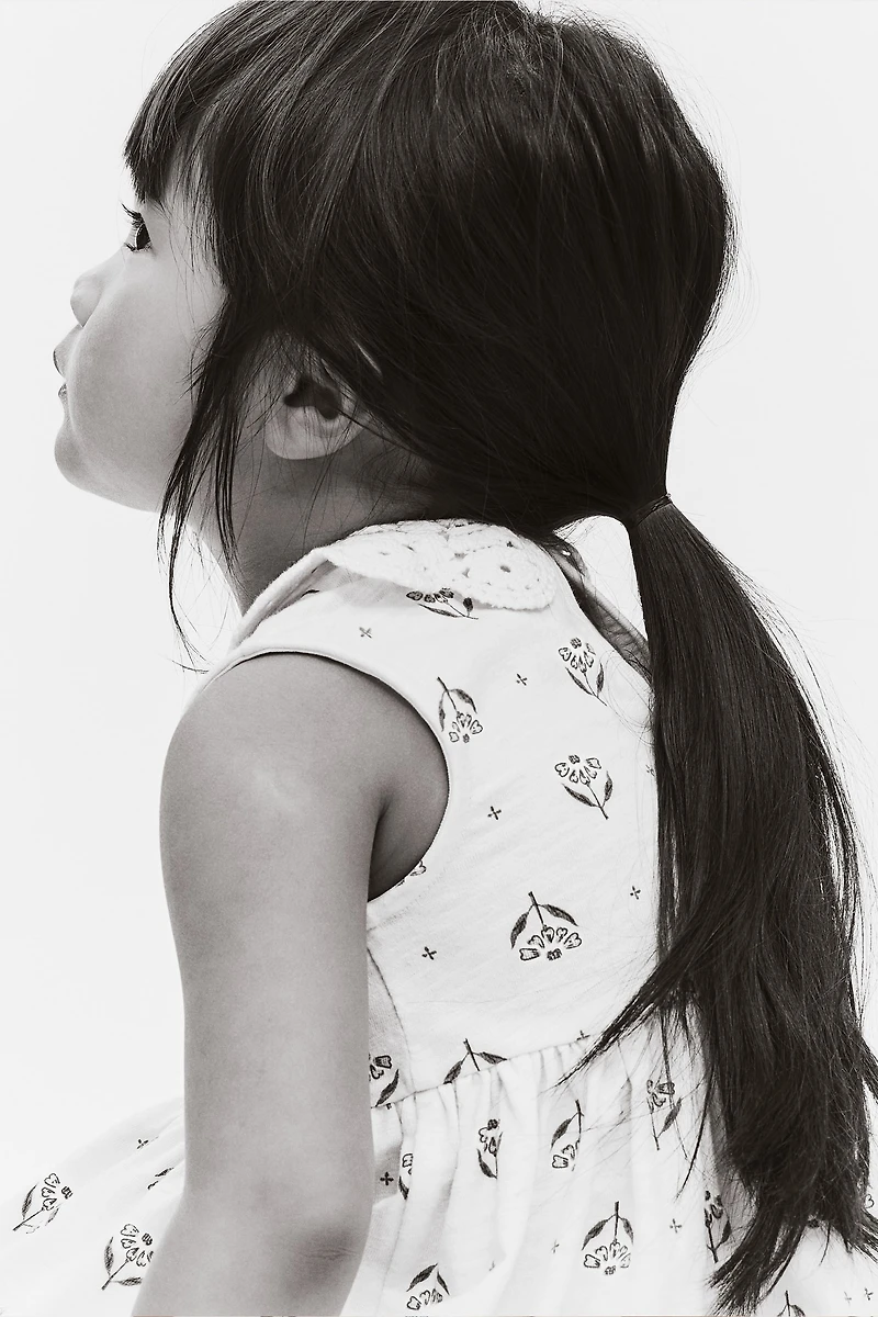 Jersey Dress with Collar
