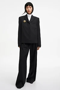 Wool-Blend Dress Pants