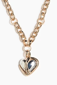 Two-Tone Pendant Necklace