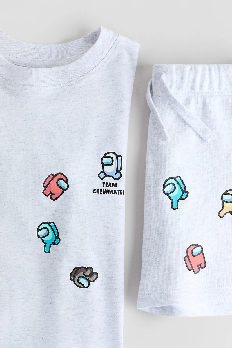 2-Piece Printed Jersey Set