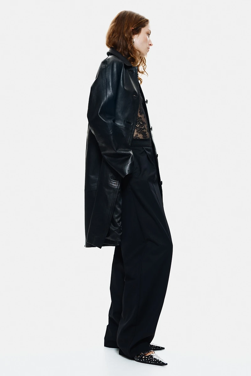 Pantalon en laine mélangée