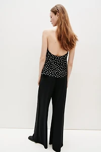 Haut à dos nu en viscose