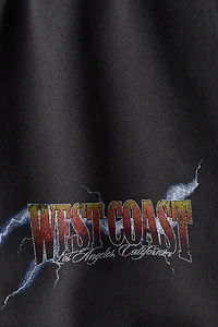 Relaxed-Fit Printed Sweatshorts