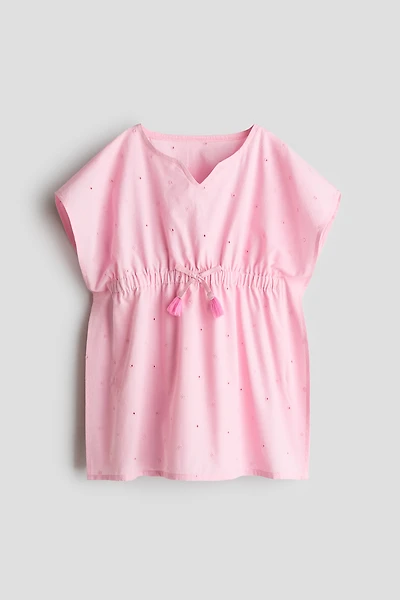 Beach Kaftan with Eyelet Embroidery