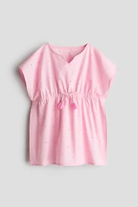 Beach Kaftan with Eyelet Embroidery