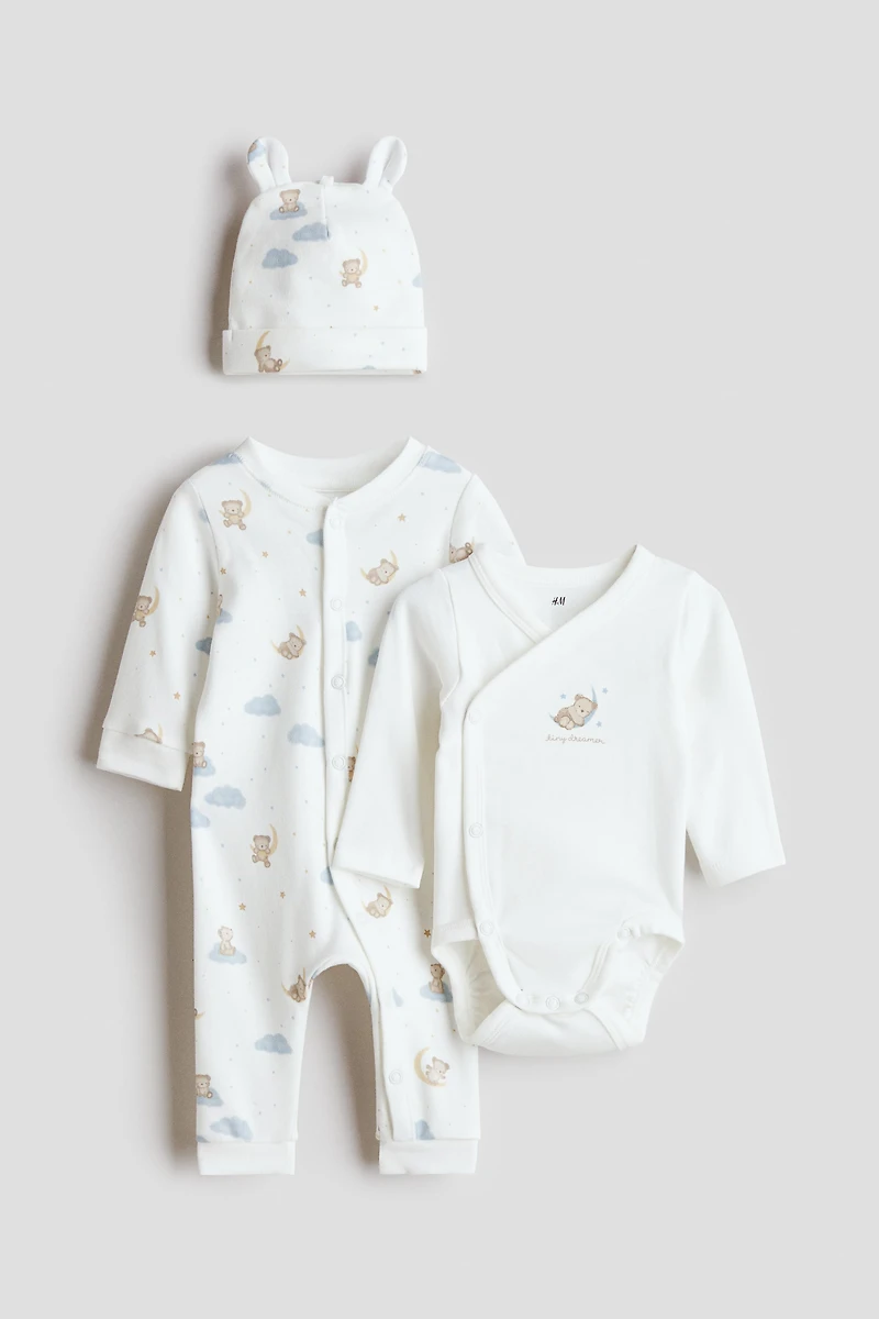 Ensemble 3 pièces en coton
