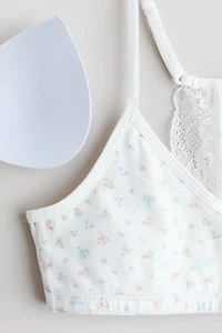 Lace-Detail Crop Top