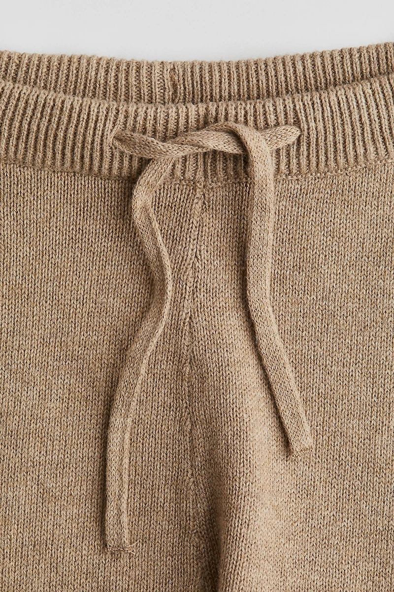 Pantalon de jogging en fin tricot coton