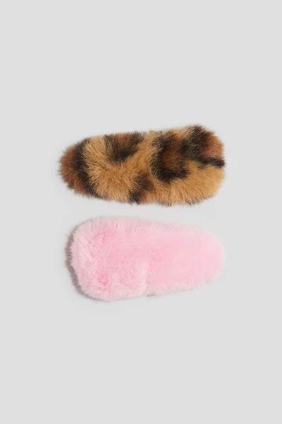 2-Pack Fluffy Hair Clips