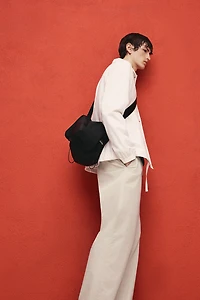 Relaxed-Fit Poplin Pants