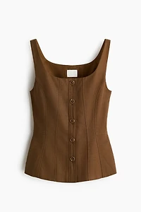 Chandail sans manches ajusté