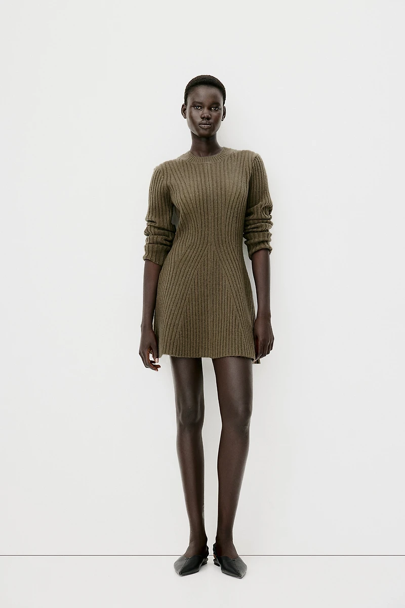 Rib-knit Dress