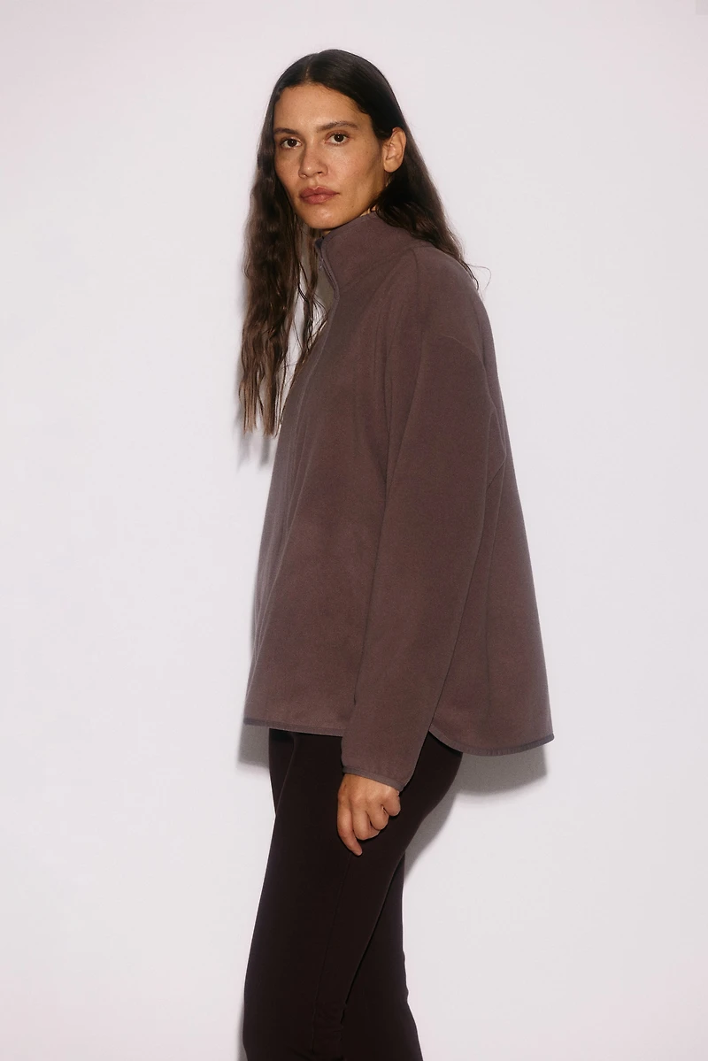 Regular-Fit Fleece Activewear Jacket