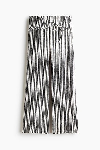 Tie-Detail Jersey Pants