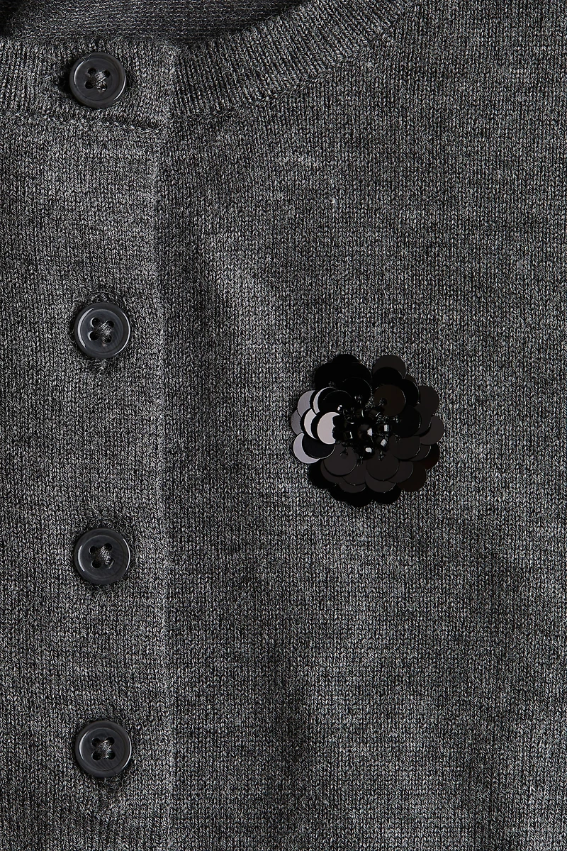 Sequin-Detail Cardigan