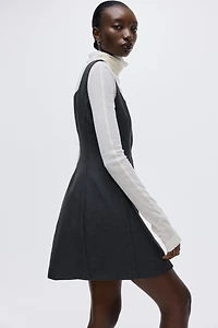 Bow-Detail Twill Dress