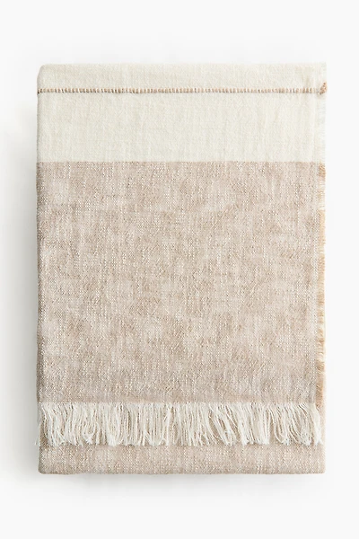 Linen-Blend Throw