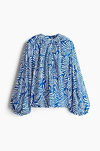 Balloon-sleeved Blouse