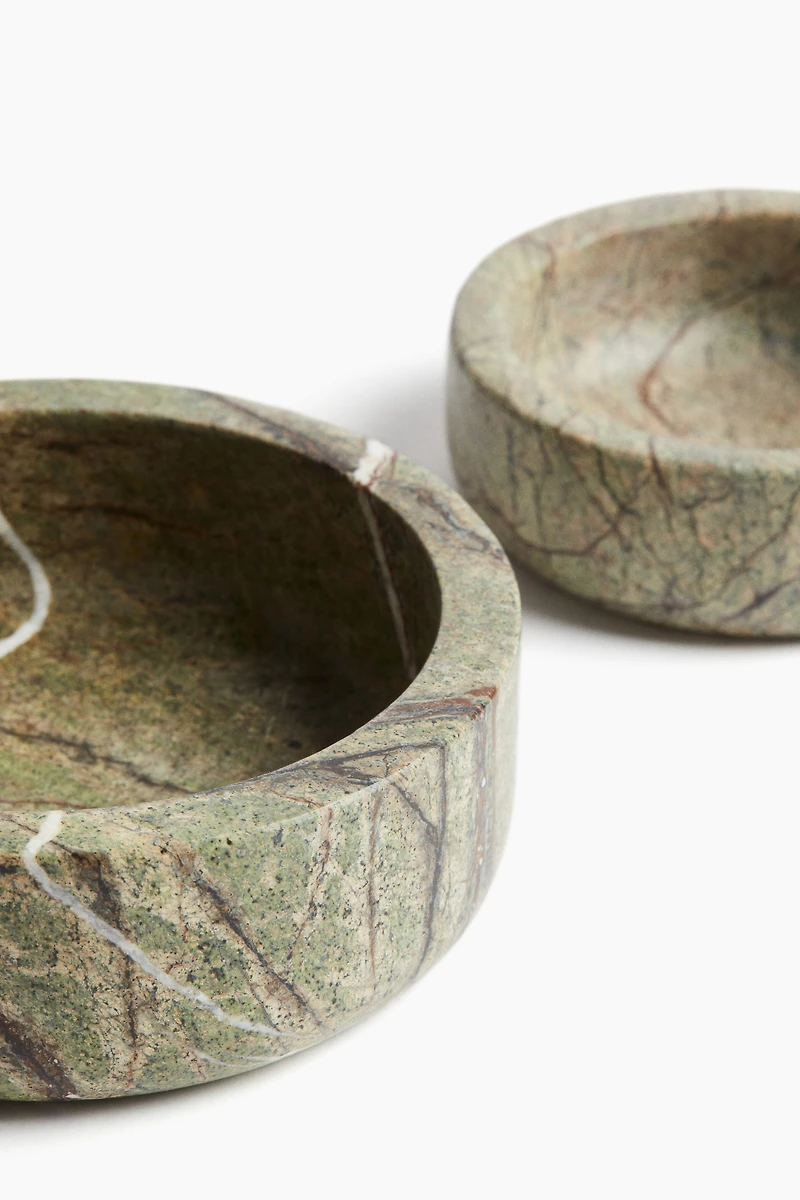 2-Pack Marble Bowls