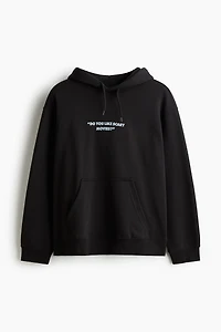 Loose-Fit Printed Hoodie