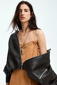 Robe à bretelles fines en mousseline